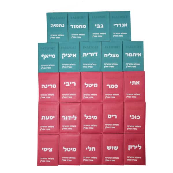 ⁦כיסוי לדרכון עם הדפס⁩ – תמונה ⁦2⁩